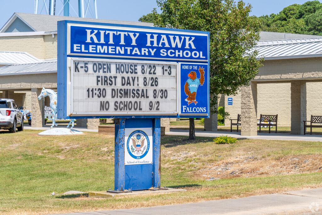 Students in grades K-5 attend Kitty Hawk Elementary School.