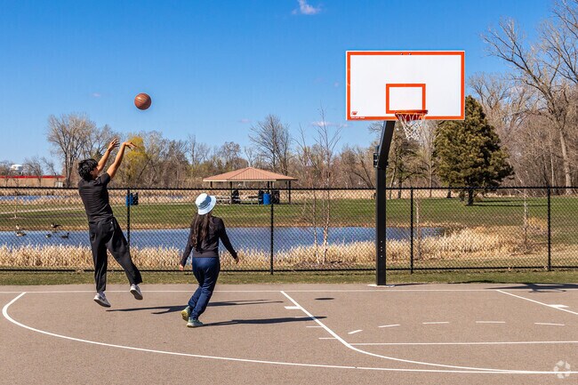 Residents can shoot some hoops at Moore Lake Park.