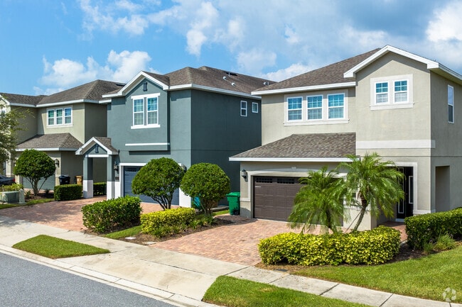 Two-story homes are available for families in Reunion.