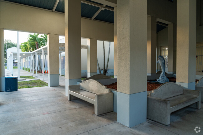 Here students can hang out before and after class at Dante Fascell Elementary in Miami, FL.