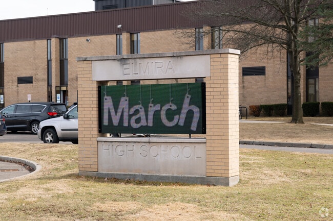 Elmira High School in Elmira NY is located at 777 South Main Street and operates from 8:40 in the morning to 3:14 in the afternoon.