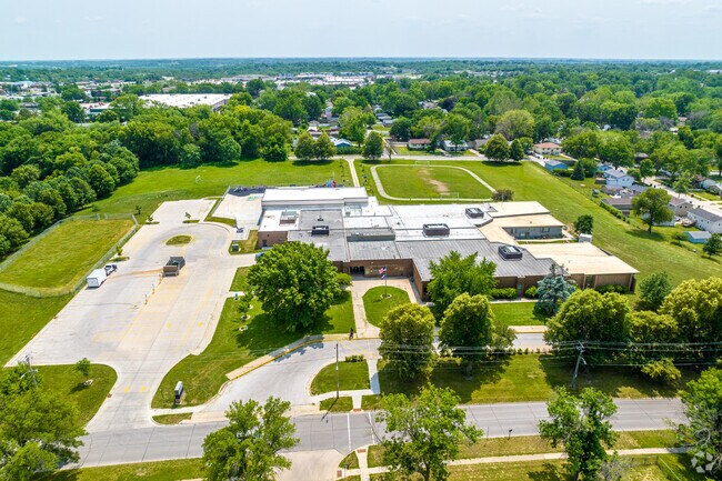 Lovejoy Elementary School is nestled into the south side of the Jordan Park neighborhood.