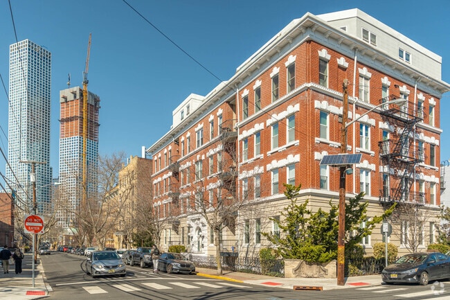 Historic brick buildings are great to see in Journal Square.