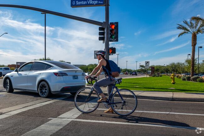 Gateway Ranch's bike lanes offer a safe and scenic route for cycling enthusiasts.