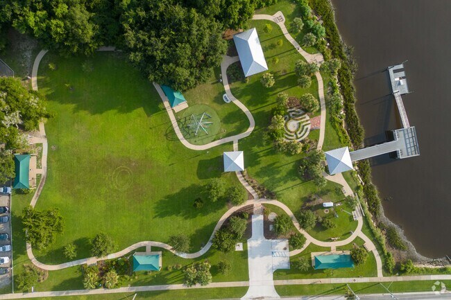 Explore nature trails, wildlife, and scenic views at Egan's Creek Park in Fernandina Beach.