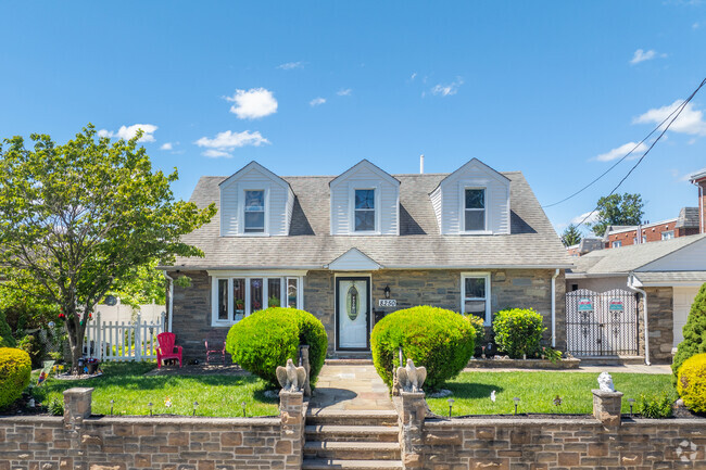 Cedarbrook homes often include lush landscaping.
