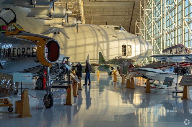 Walk through the chronological display of aviation history centered around The Spruce Goose.
