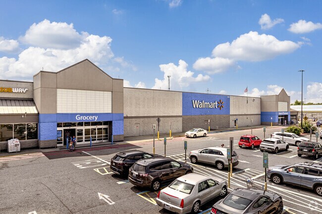 Walmart anchors North Main Street shopping in South View near other stores.