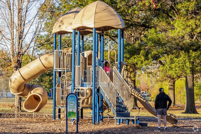 Leonard Park invites families to relax outdoors.