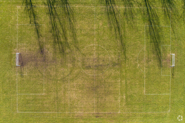 Athletic field view from above at Sunrise Elementary School.