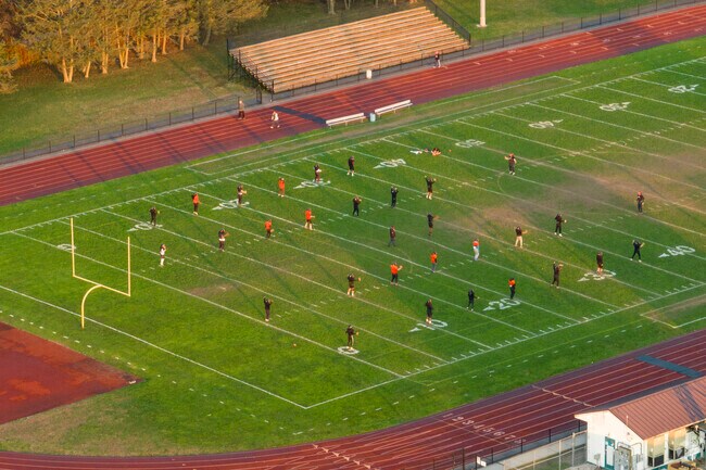West Warrick High School football team meets for practices after school.