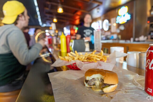 Matt's Bar is home to the famous Juicy Lucy, a burger with melted cheese center in Powderhorn.