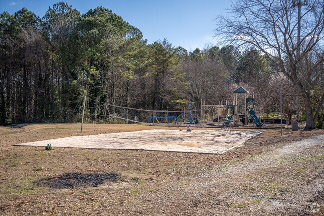 Parkview Christian School playground structures available to the students.
