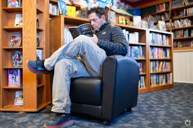 Vermontville Public Library is a quiet place to read a new book.