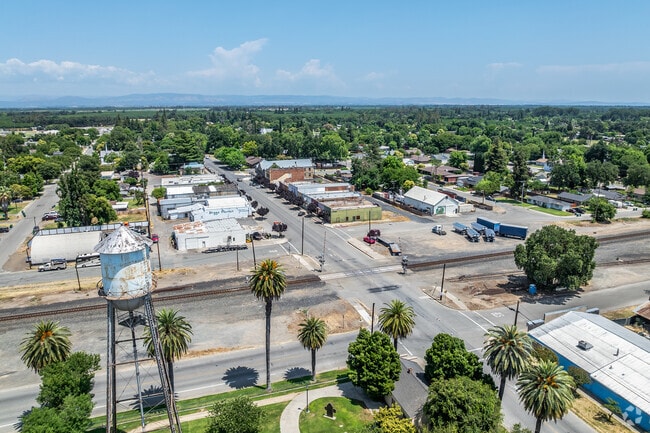 Biggs is a small rural town in California's Central Valley with an old water tower.