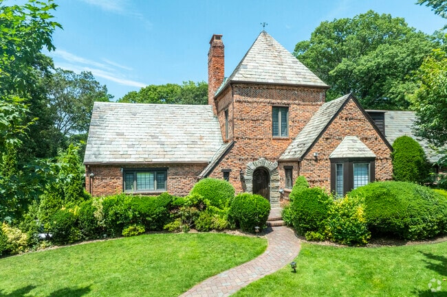 Tudor style homes feature impressive brick architecture in University Gardens-Russell Gardens.