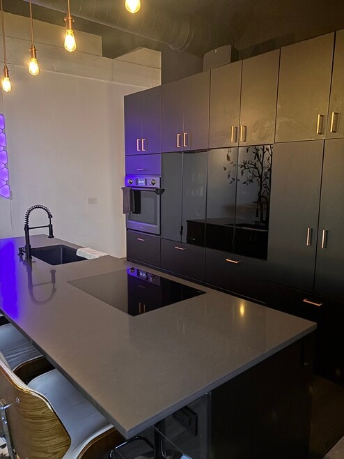 Sleek 5 by 13ft Island Kitchen