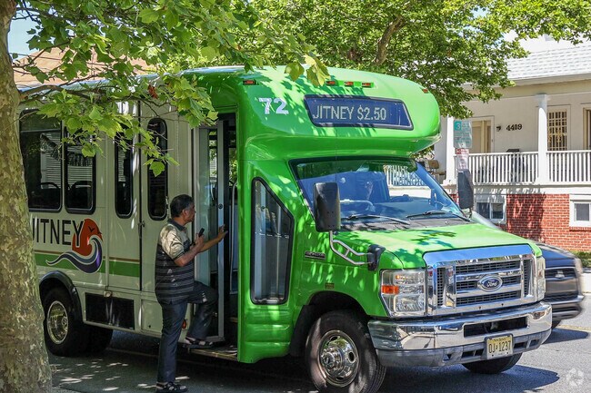 The Atlantic City Jitney stops in Lower Chelsea and helps locals get around for a low price.