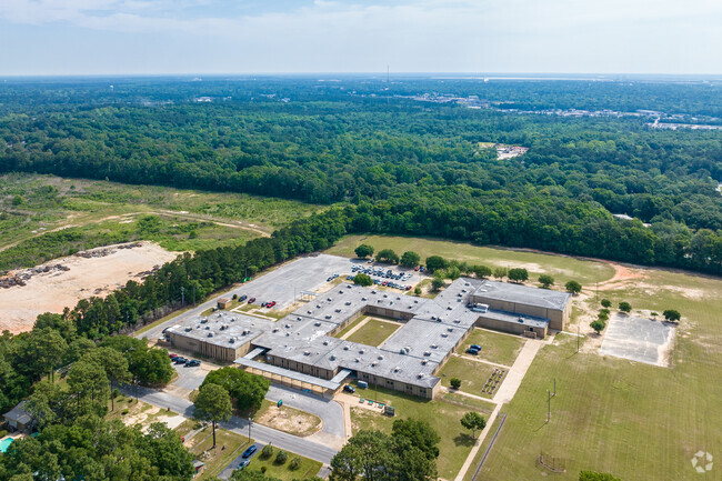 Overview of C.L. Scarborough Middle School in Mobile, AL.