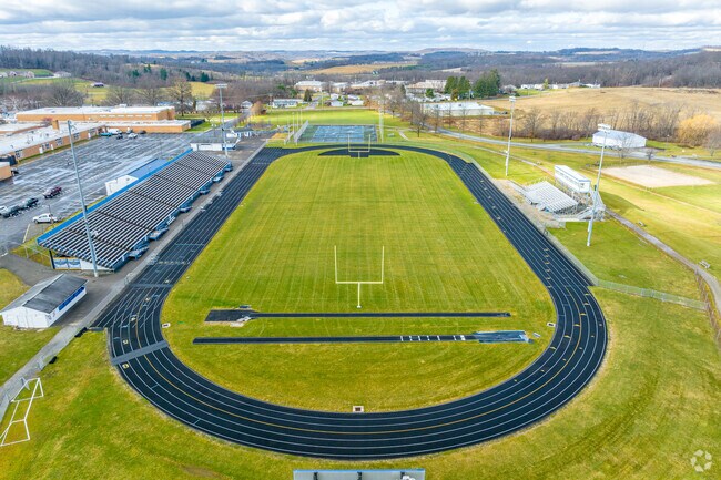 Derry Area Senior High School has a well kept football field for students.