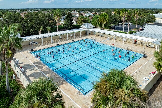 Residents enjoy playing Water Volley Ball at SeaBreeze Recreation Center in The Villages.