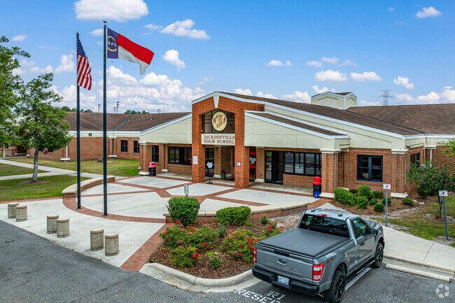 Jacksonville High School serves over 1400 students.