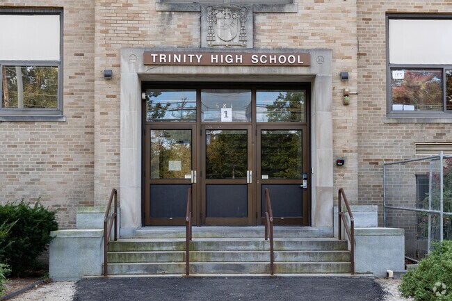 Trinity High School is in the Hanover Hill neighborhood.