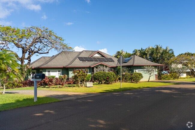 Princeville is known for its high-end homes and exclusive gated communities.