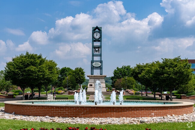 The West Chester Towne Center fountain hosts a variety of events and concerts.