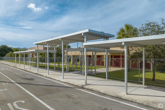 Ben Sheppard Elementary School has a dedicated drop off zone for students.