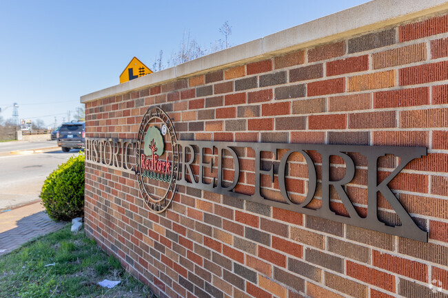 Historic Red Fork sits at the intersection of I-44, 244 and Highway 75 in Tulsa.