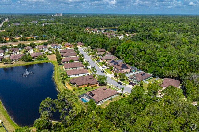 Some Tuscany Woods homes back up to neighborhood lakes and have a direct water view.