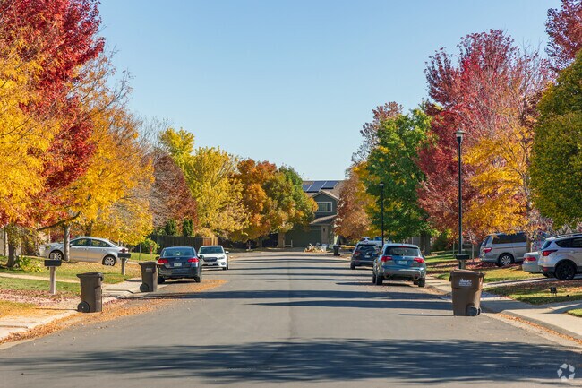 Wide residential streets in the Willow Park neighborhood have ample room for street parking.