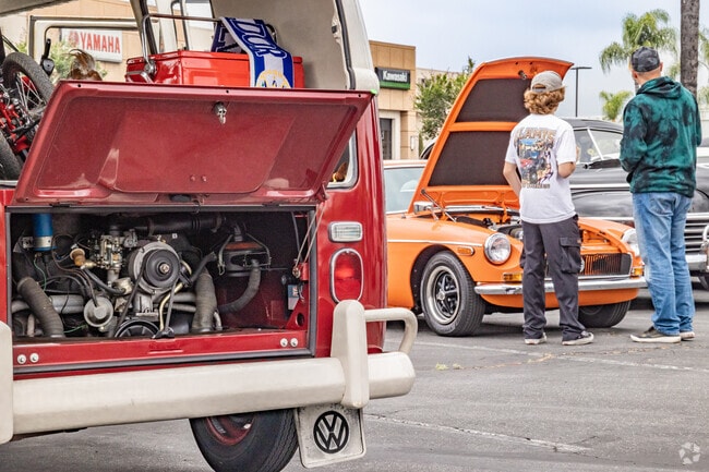 Engines had people talking at SoCal Variety Cars & Coffee Azusa.
