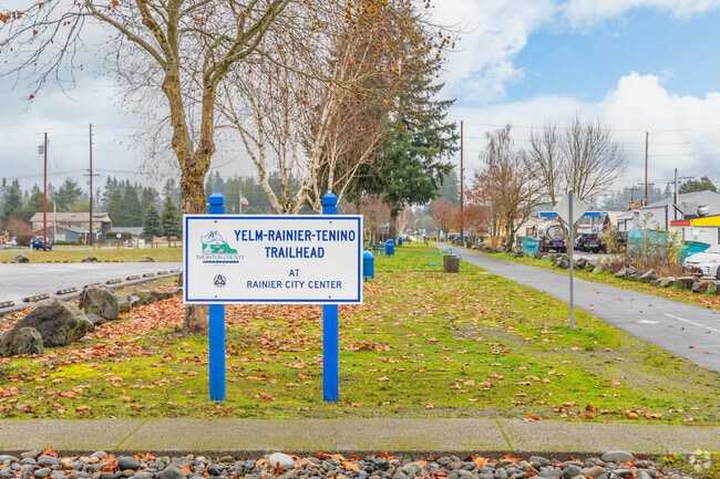 The Yelm-Rainier-Tenino Trail provides 15 miles of paved paths for biking and walking.