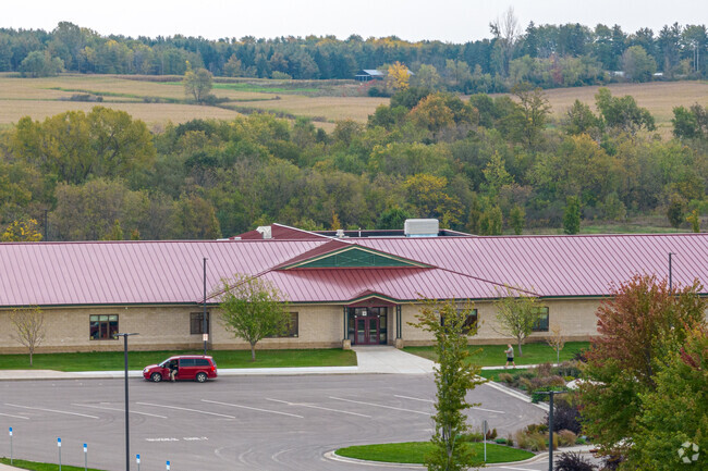 Spring Valley High School is identified by its brick red tin roof.