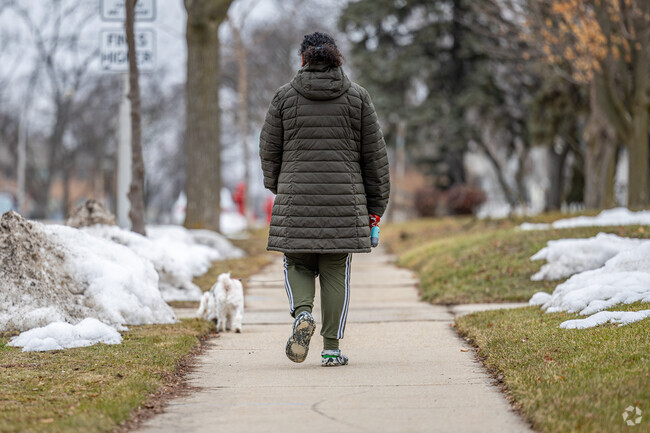Euclid Park residents can enjoy a peaceful walk with their furry friends in the neighborhood.