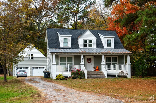 Cape Cod style homes are also common within the community.