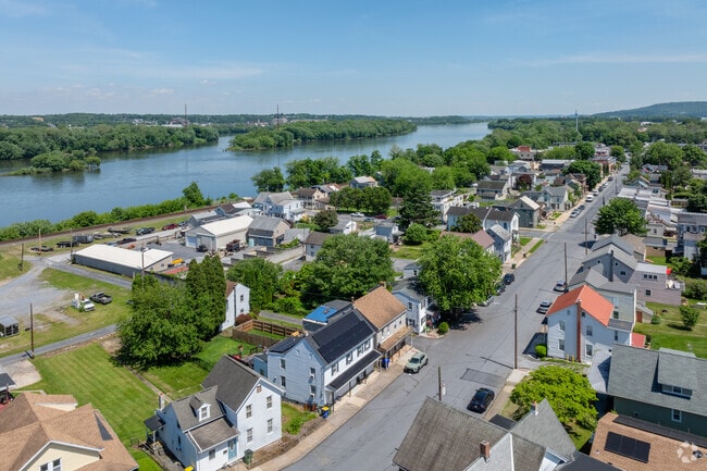 New Cumberland overlooks the Susquehana River from Bridge Street.
