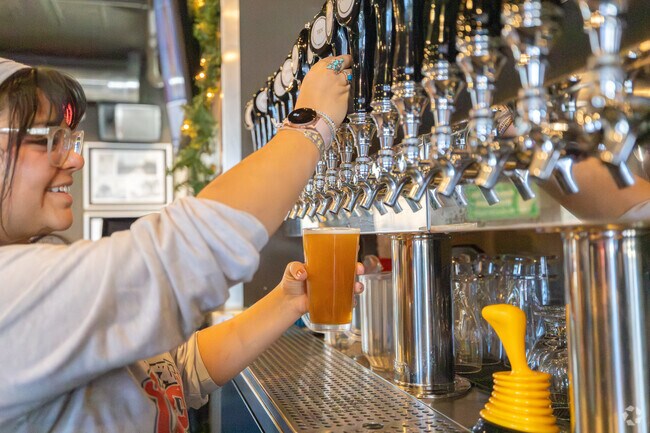 A bartender pours a delicious craft beer at Pleasant Hill Bar and Grill in Richfield.