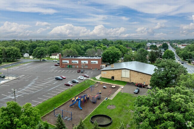 Students enjoy the recess area at St. Bridget Parish School.