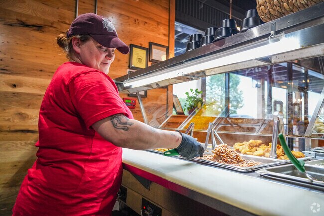 The Gin Restaurant is a local favorite near Spring Lake, offering a stylish atmosphere and a menu filled with Southern-inspired dishes.