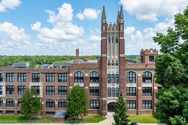 Jackson High School's Britton Hall is styled after a vintage English hall in England.