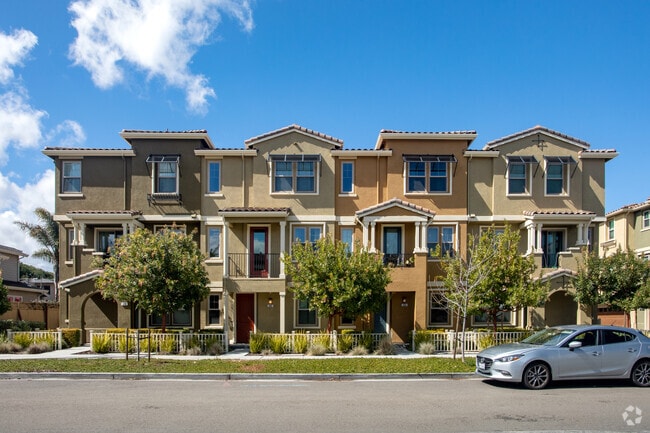 Townhome are pretty colors and give the town a unique vibe.