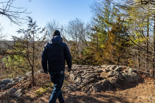 Cliff Estates residents can enjoy a beautiful view from Boulder Brook Reservation.