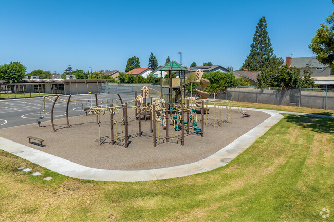 The playground at Twila Reid Elementary in Anaheim is a favorite amongst students.