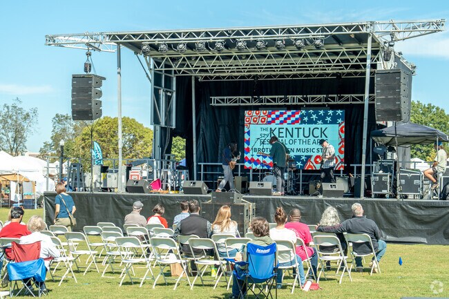 Enjoy the live music at the Kentuck Festival of the Arts.