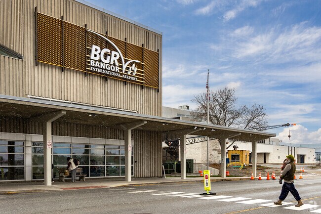 Bangor International Airport offers convenient regional and national flight connections.