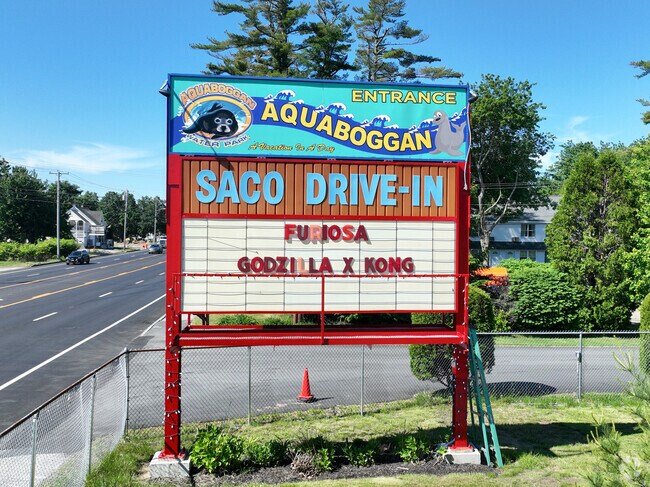 Aquaboggan and the Saco Drive-In are great summertime fun in Central saco.