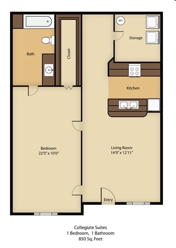 1BR/1BA